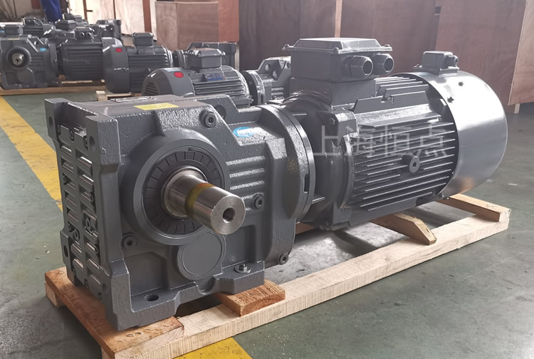 K87減速機 配變頻電機 單軸A輸出 實物圖 -上海恒點