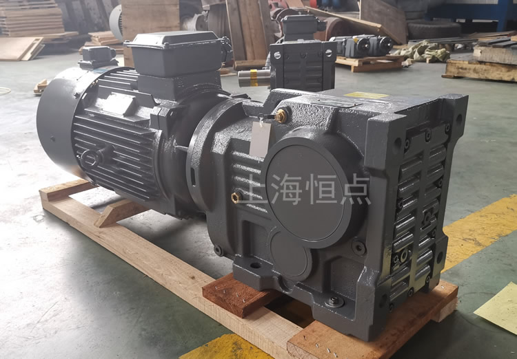 K87減速機 配變頻電機 單軸A輸出 實物圖 -上海恒點