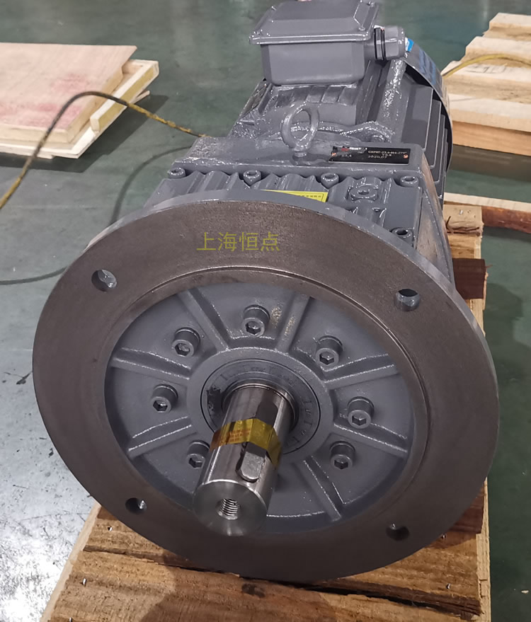 RF87減速機，立式安裝，輸入配電機，實物照片如下